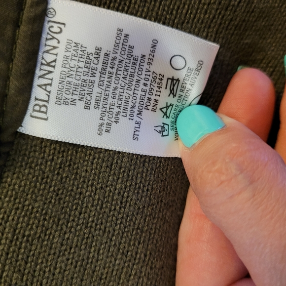 Blank NYC faux leather jacket cardigan - Picture 4 of 4